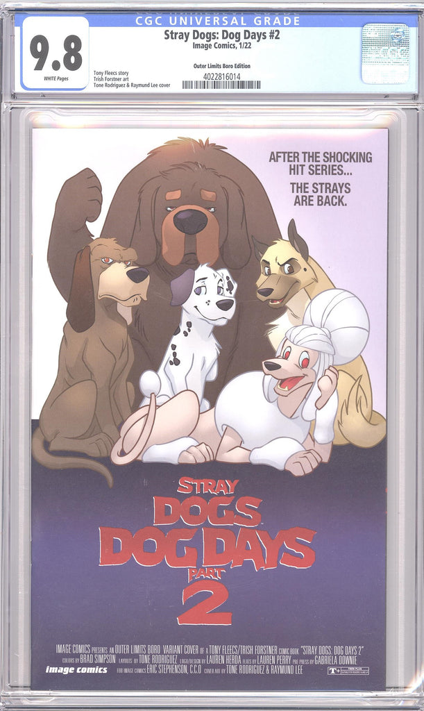 Stray Dogs: Dog Days #2 - OLB Exclusive - CGC 9.8 – Outer Limits Boro
