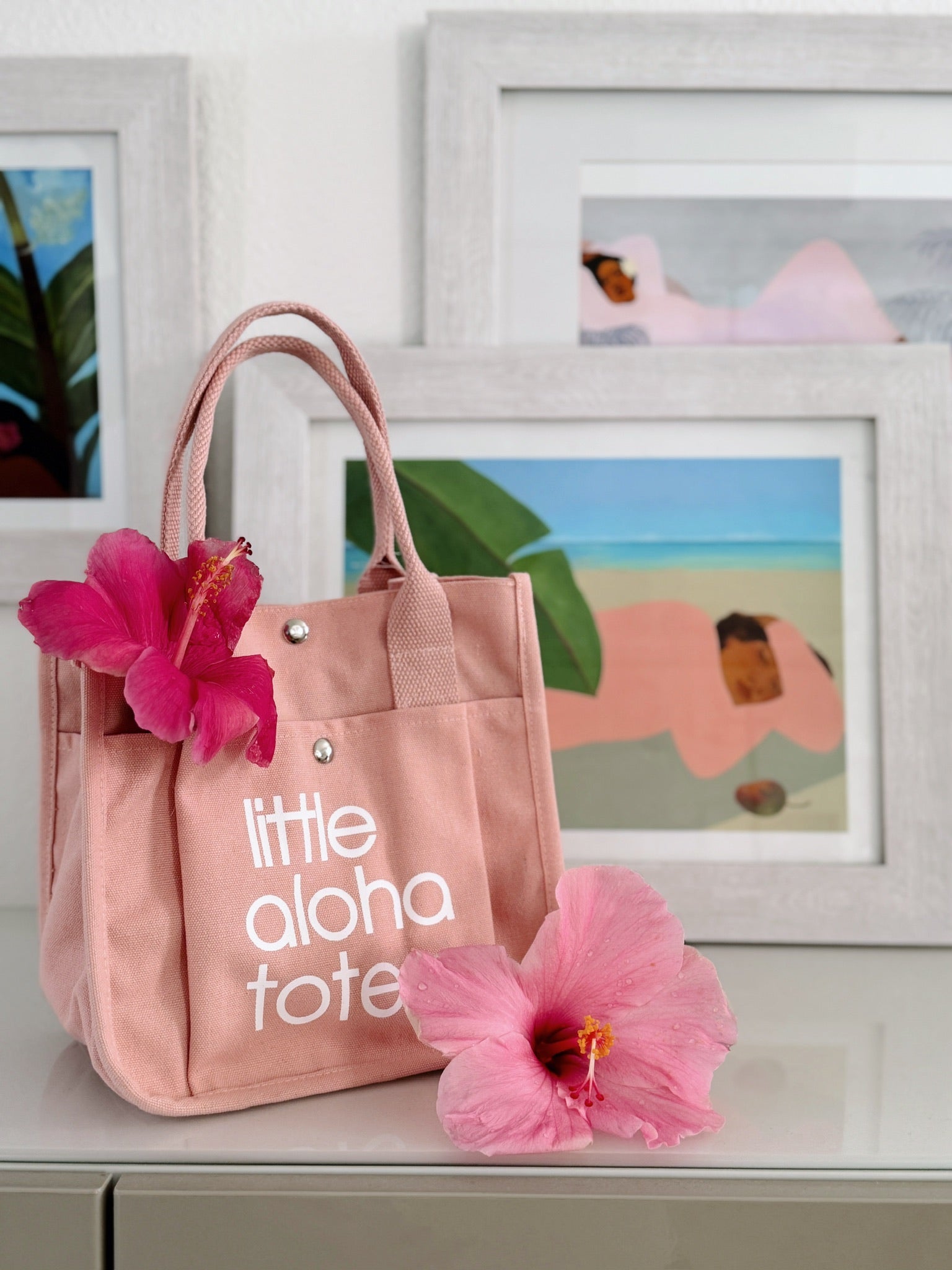 Little Aloha Tote (pink) – The Pineapple Collective