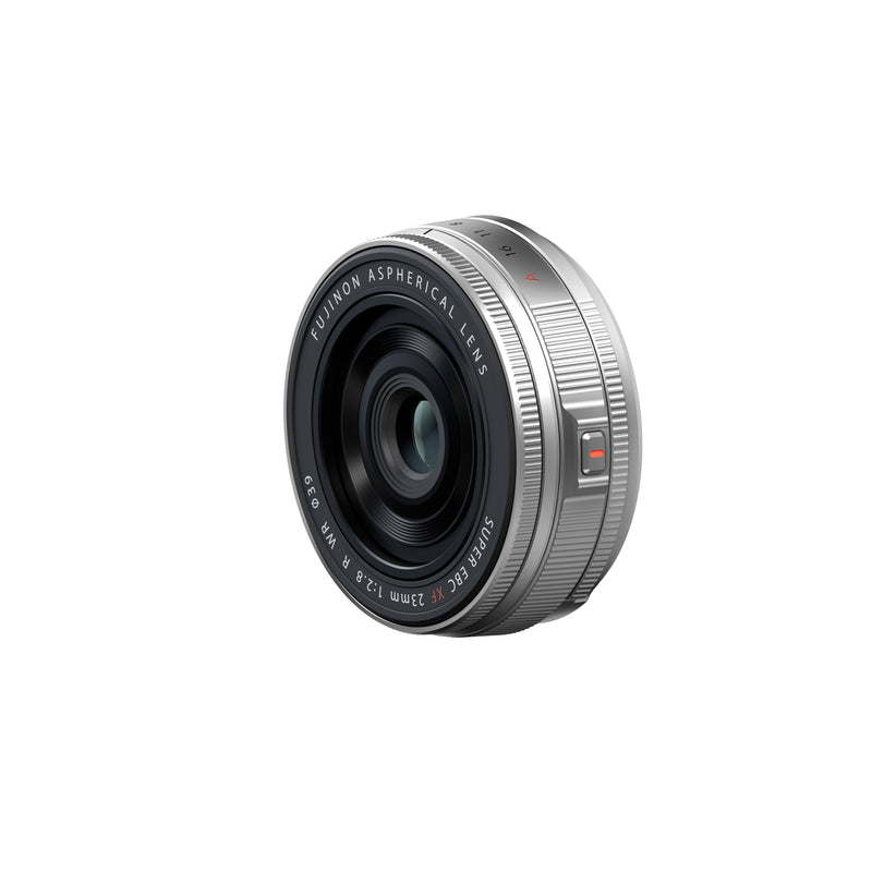 FUJIFILM XF 23mm f/2.8 R WR Pancake Lens (FUJIFILM X, Silver)