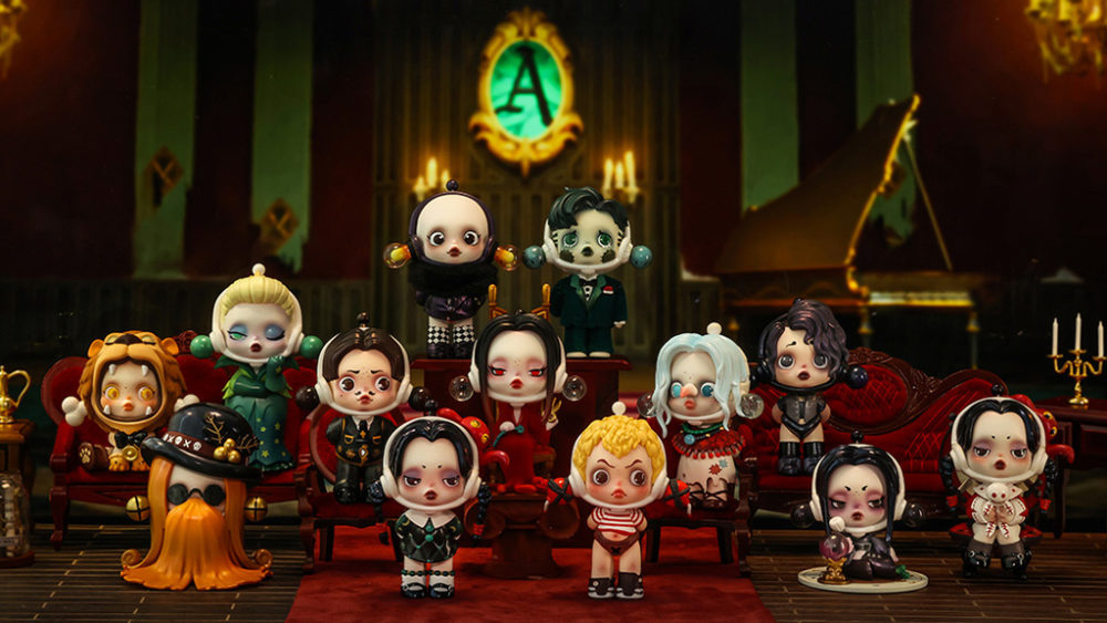 Skullpanda Joins The Addams Family for Spooky Pop Mart Collectibles
