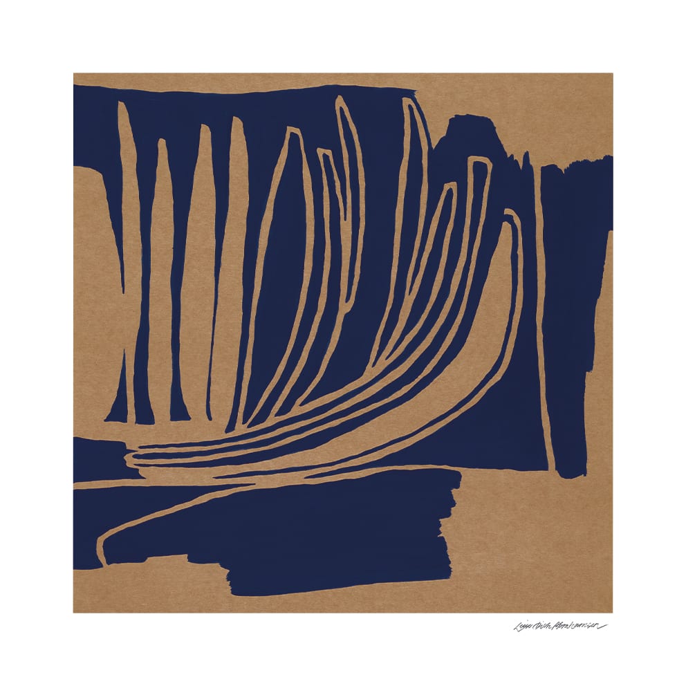 額縁 Navy flow by Leise Dich Abrahamsen 額縁 Navy flow by Leise
