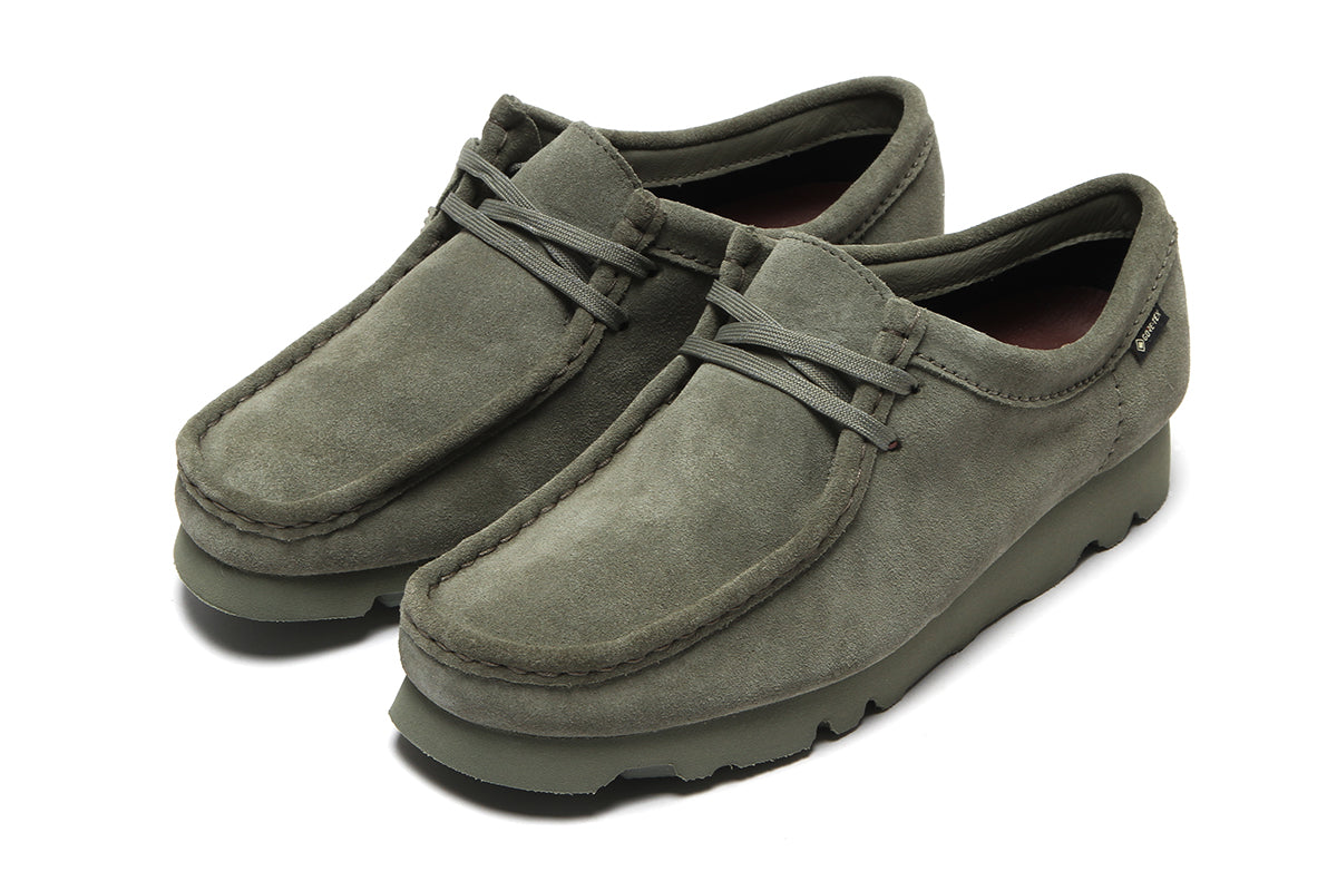 Women's Wallabee GTX Khaki/Green Suede – Premier