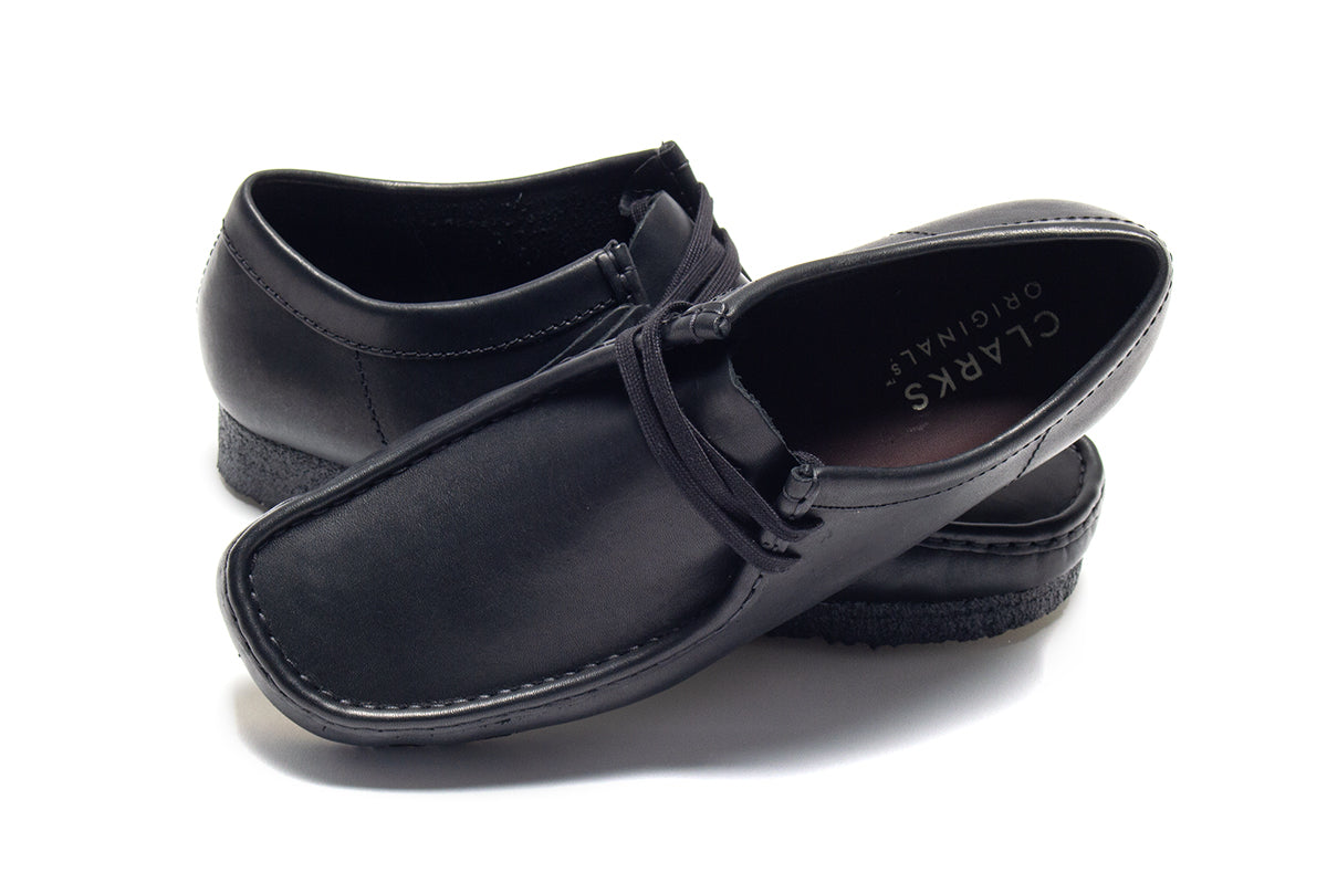 Wallabee Black Leather – Premier