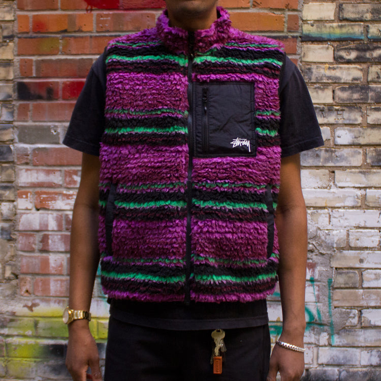 Striped Sherpa Vest – Premier