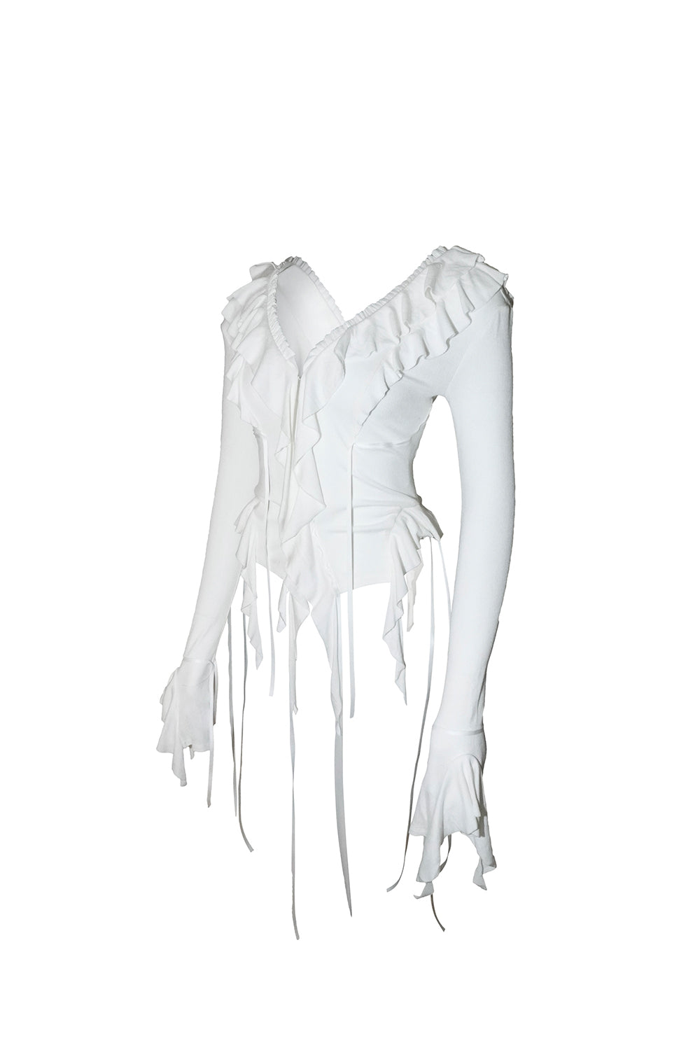 THEREDTHREAD / ザレッドスレッド】S flow frill tops