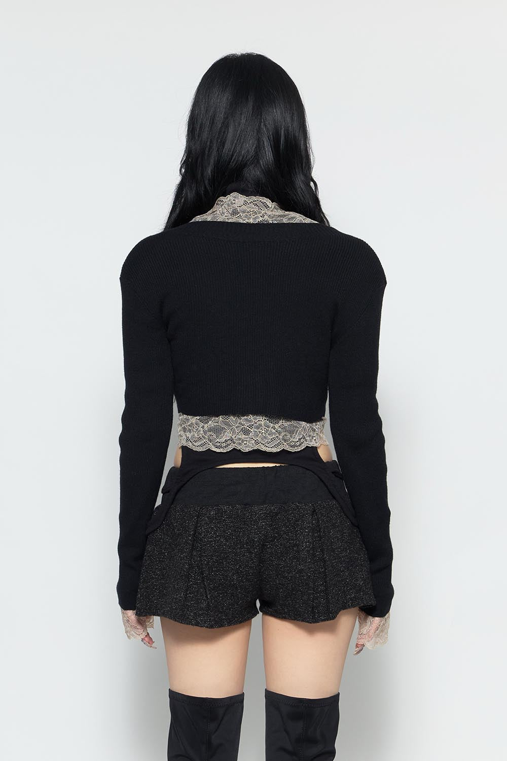 THEREDTHREAD / ザレッドスレッド】S framed lace tops