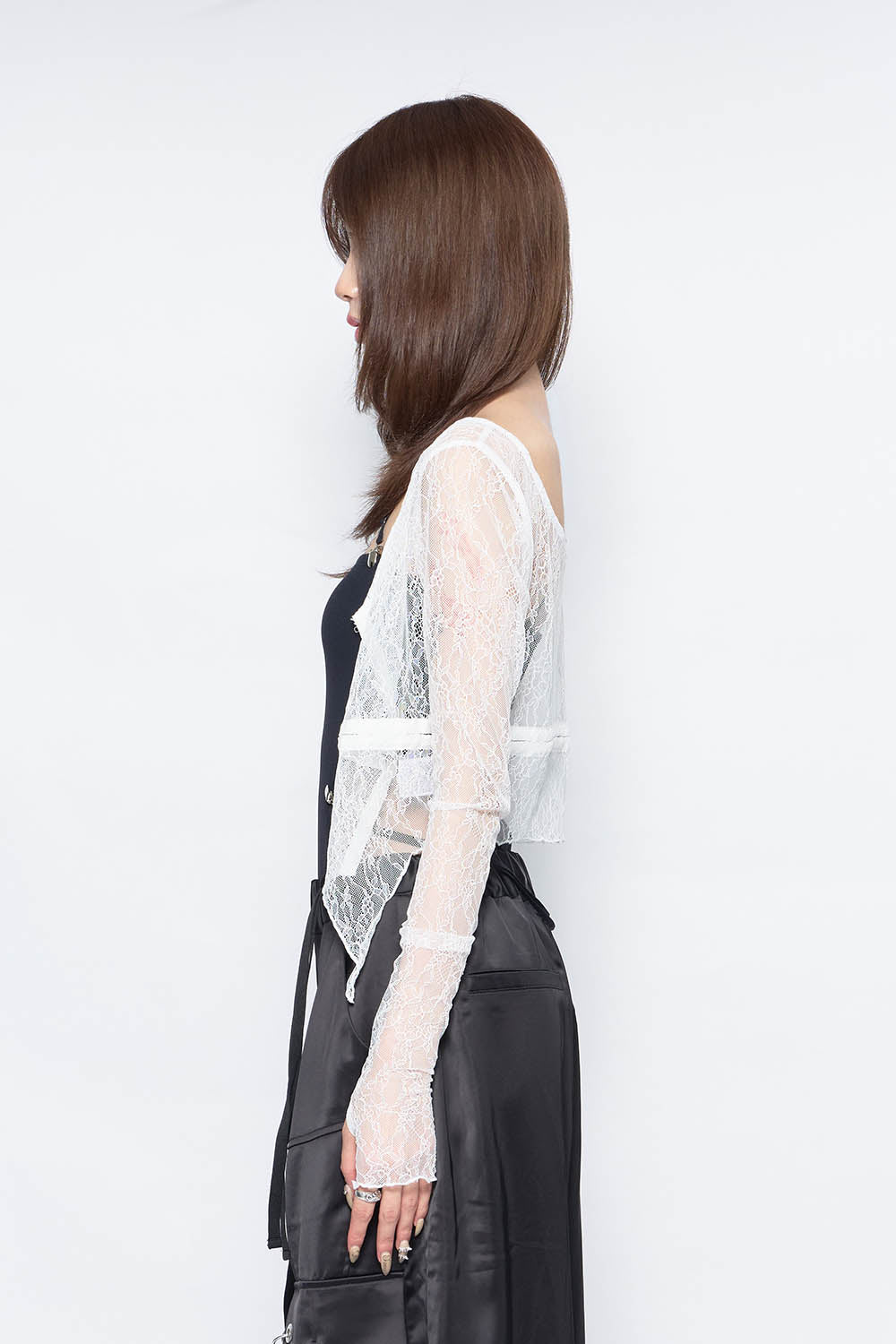 THEREDTHREAD / ザレッドスレッド】S split lace tops