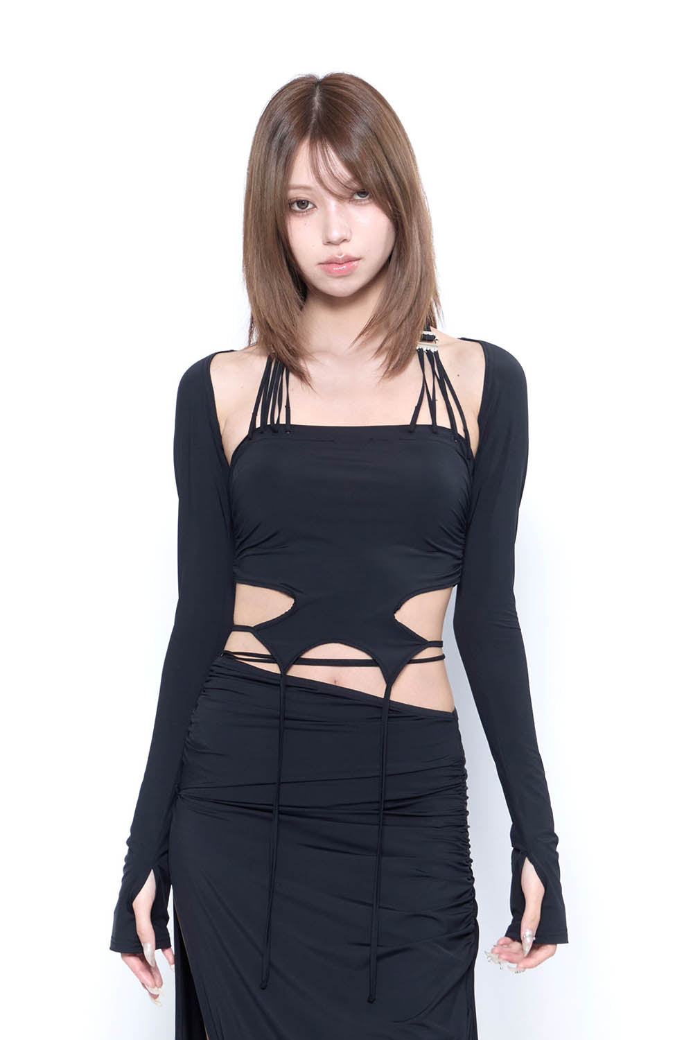 THEREDTHREAD】S butterfly garter tops