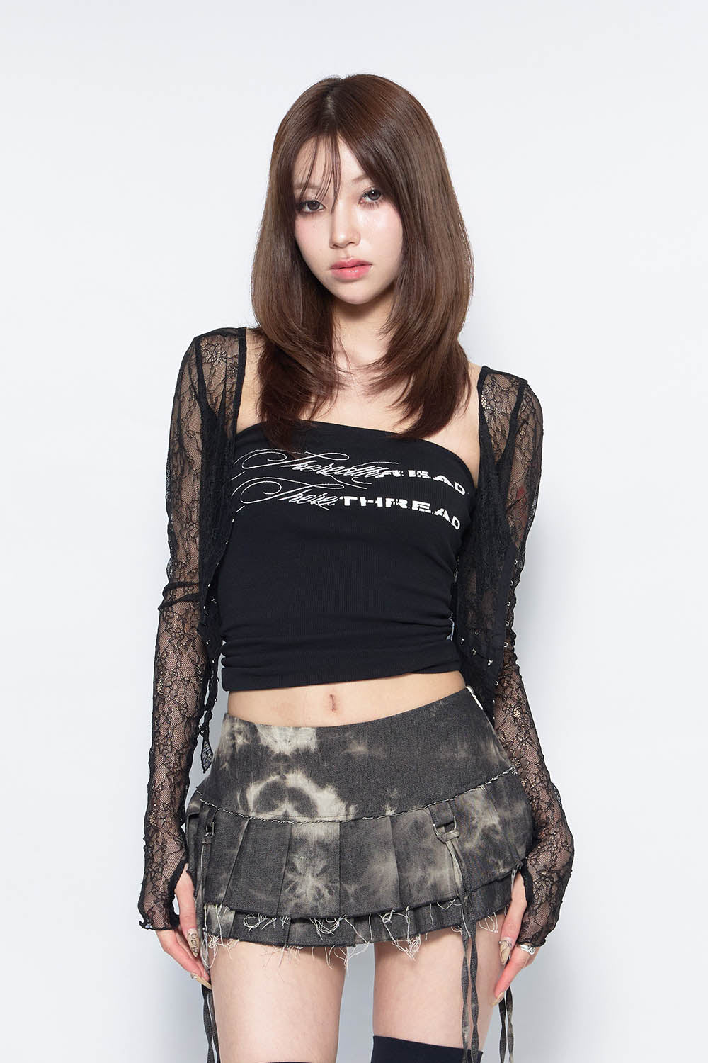 THEREDTHREAD / ザレッドスレッド】S split lace tops