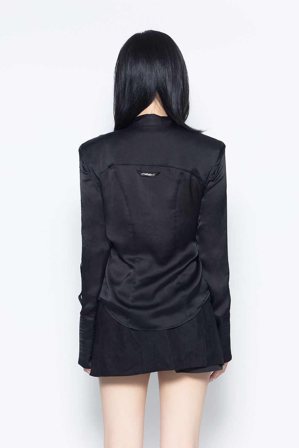 THEREDTHREAD / ザレッドスレッド】S satin bow tie blouse