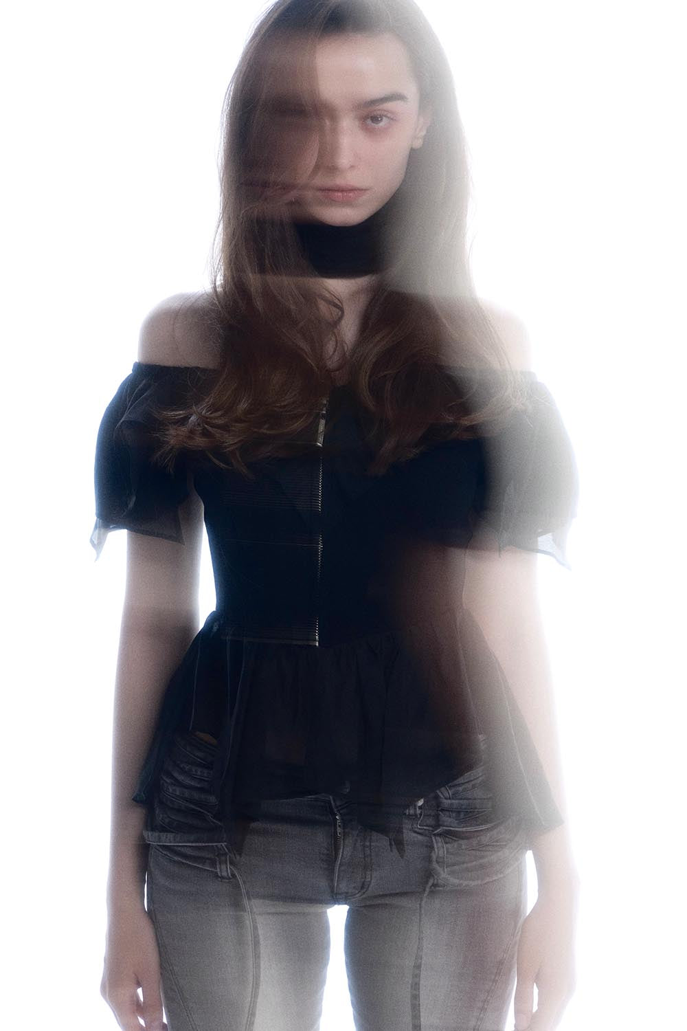 THEREDTHREAD / ザレッドスレッド】S ruffle stole tops