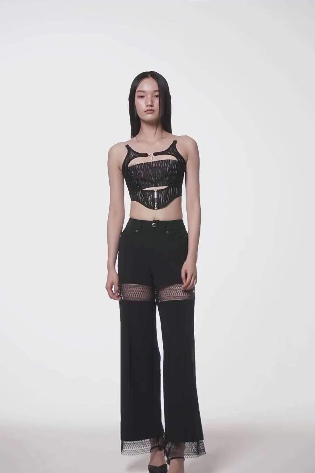 THEREDTHREAD / ザレッドスレッド】S circle camisole lace