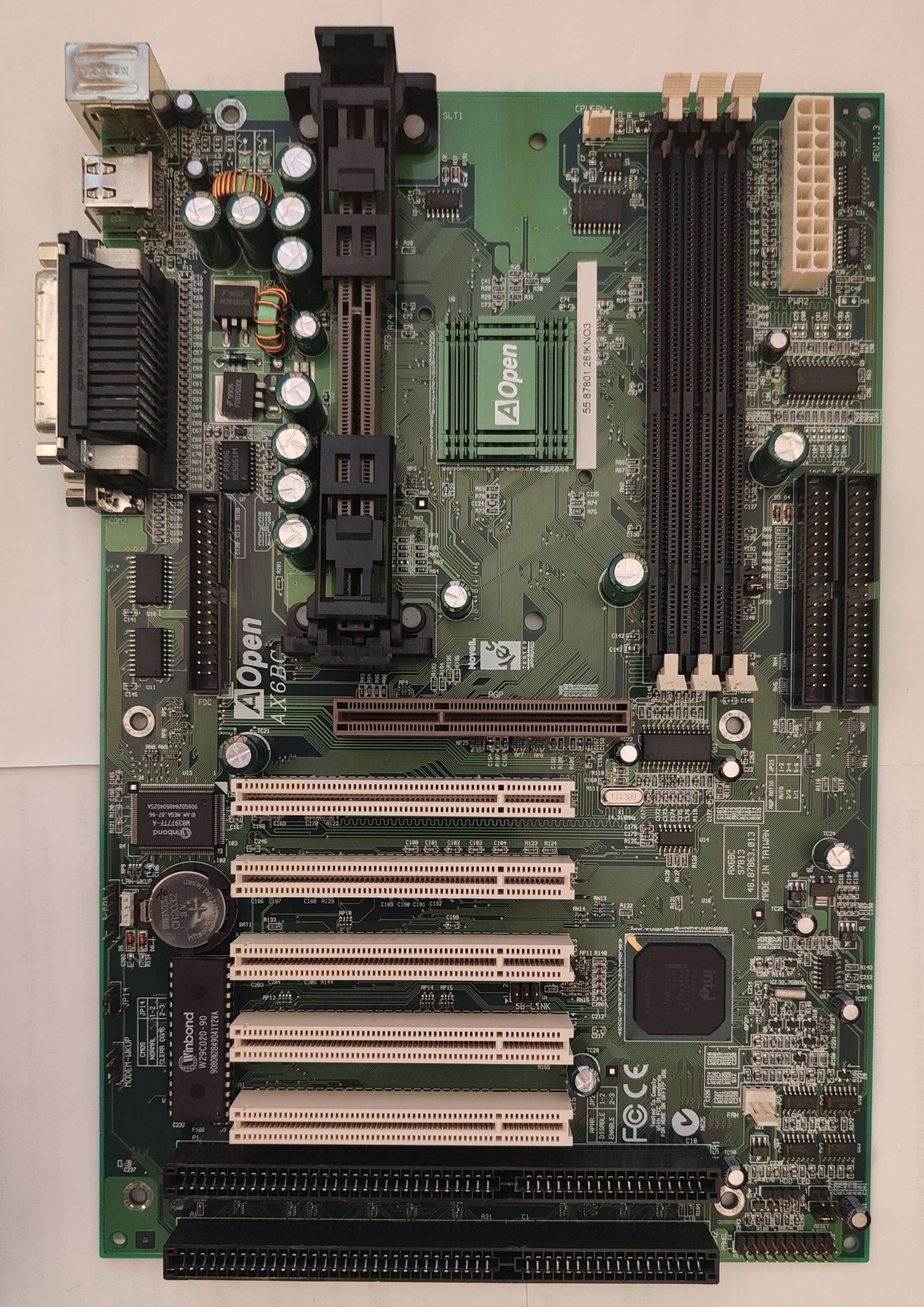 マザーボード AOpen AX6BC+PentiumIII Motherboard マザーボード AOpen