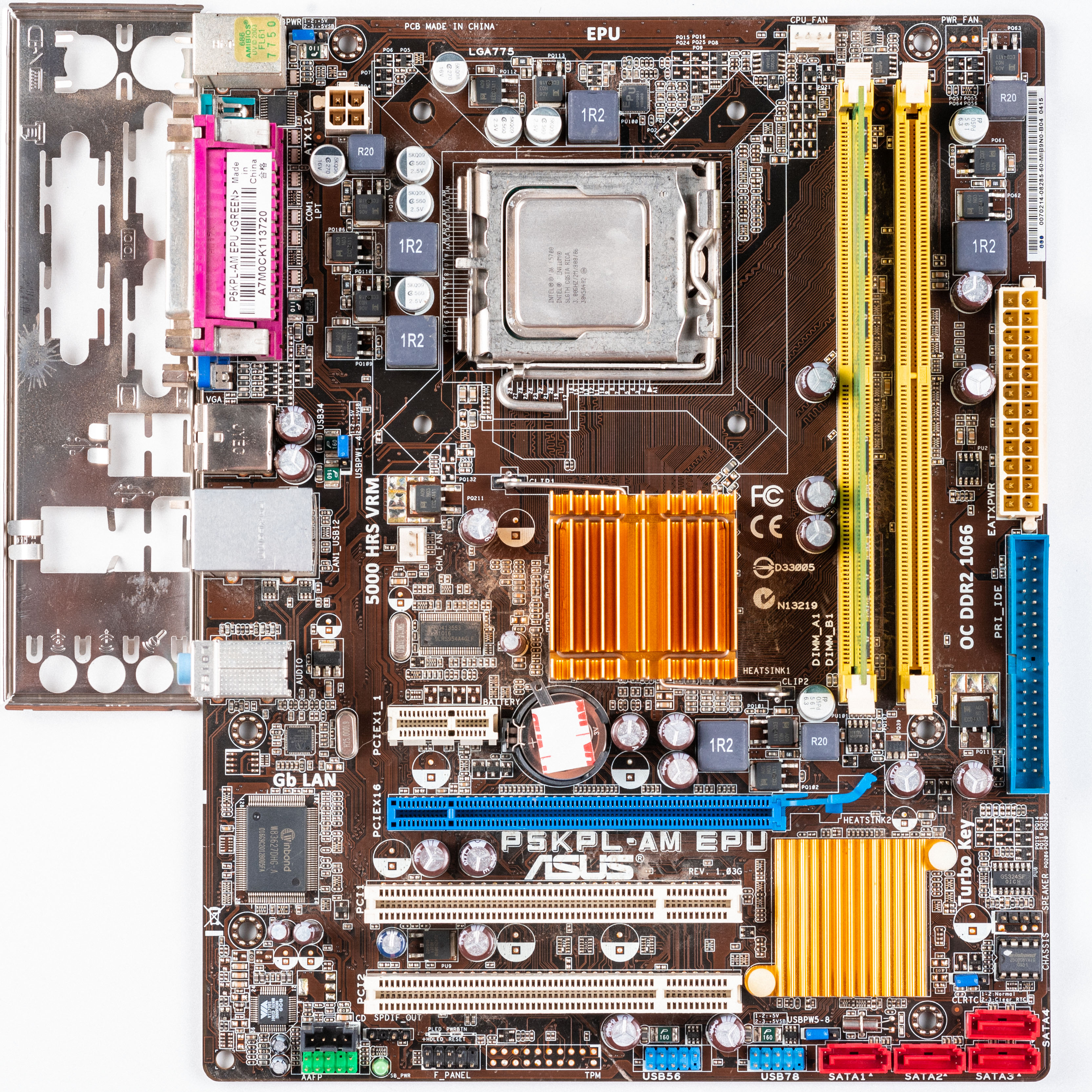 ASUS P5KPL-AM EPU (Rev. 1.03G) - The Retro Web