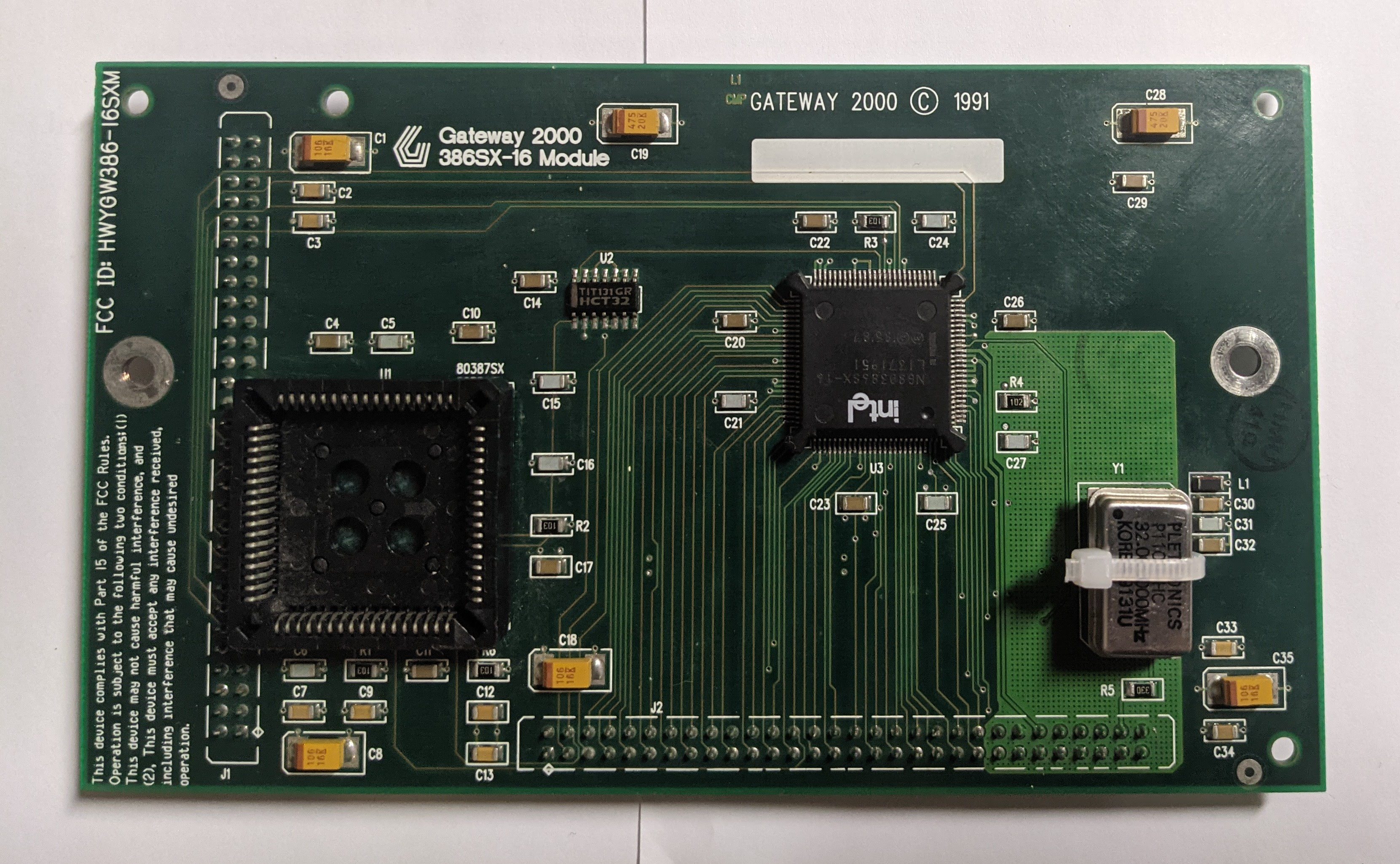 Gateway 286/386SX Platform Board (SlimLine) - The Retro Web