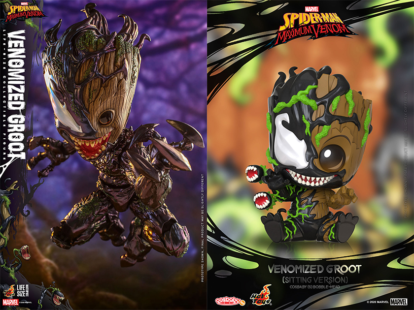 グルートがヴェノム化してしまったフィギュア登場 ─ アイアンマンや