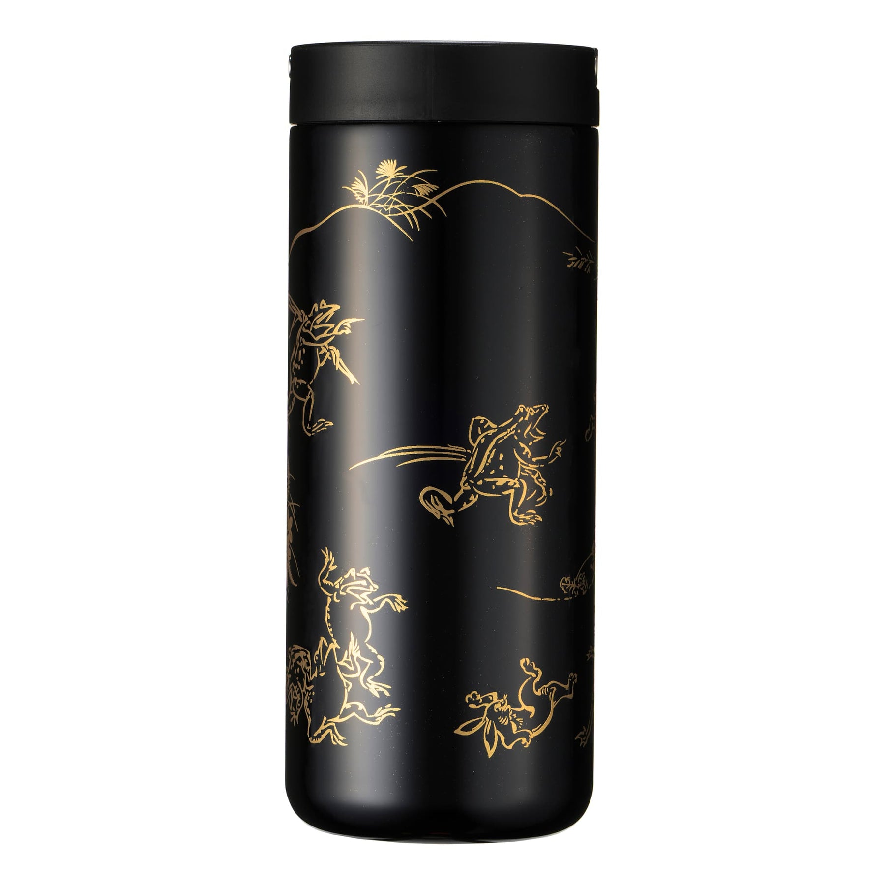 漆】 蒔絵 ランタンボトル｜URUSHI MAKIE LANTERN BOTTLE（鳥獣戯画 黒