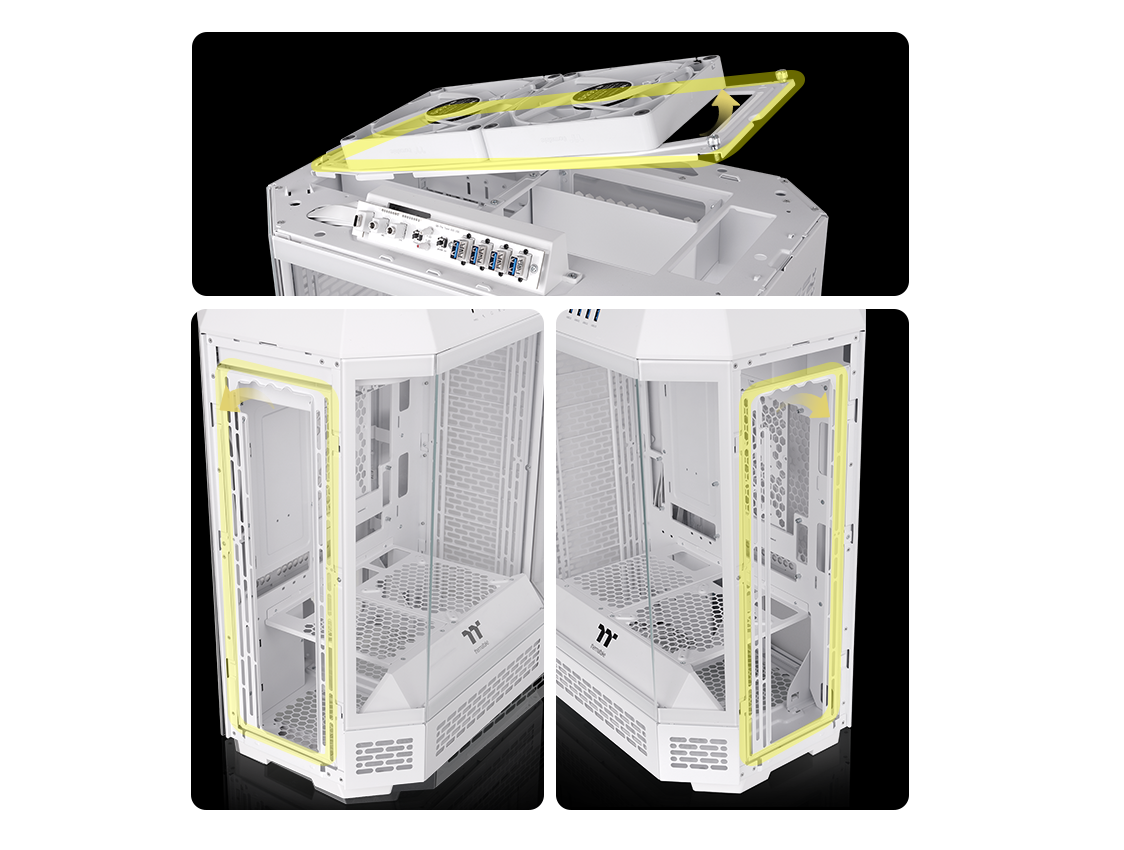 The Tower 600 Snow Mid Tower Chassis