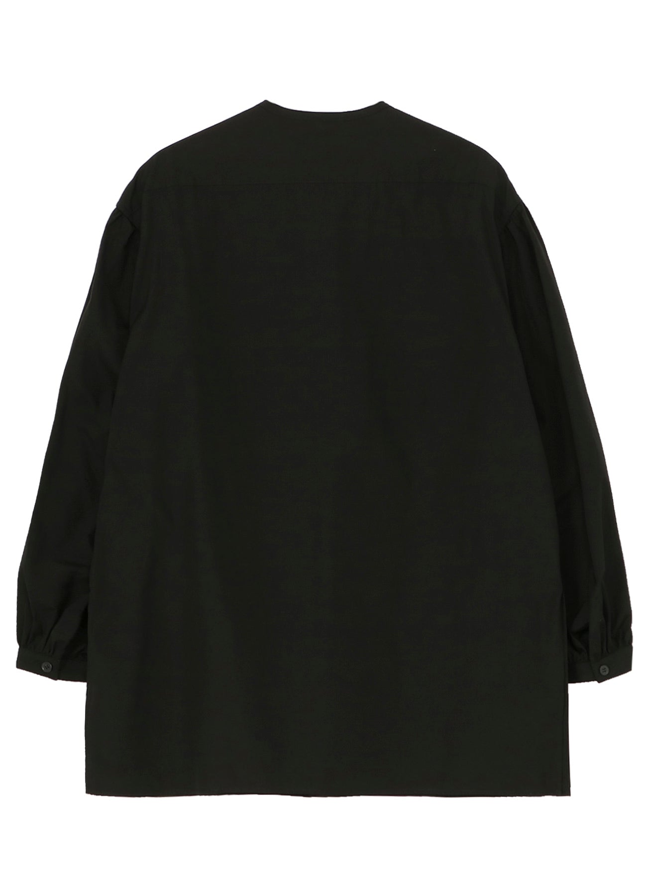 COTTON BROAD GATHER SLEEVE STAND BLOUSE – THE SHOP YOHJI YAMAMOTO