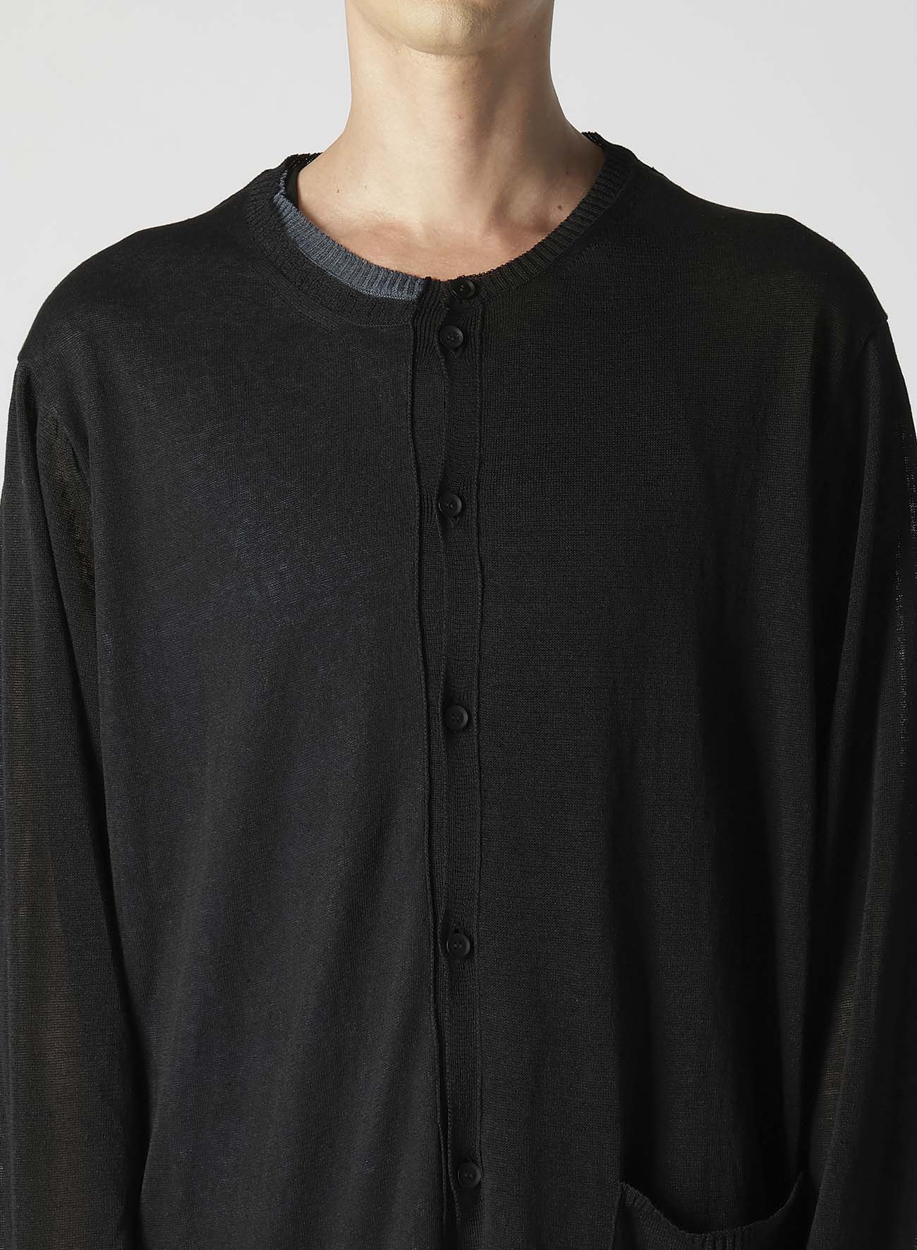 14-GAUGE LAYERED CARDIGAN – THE SHOP YOHJI YAMAMOTO