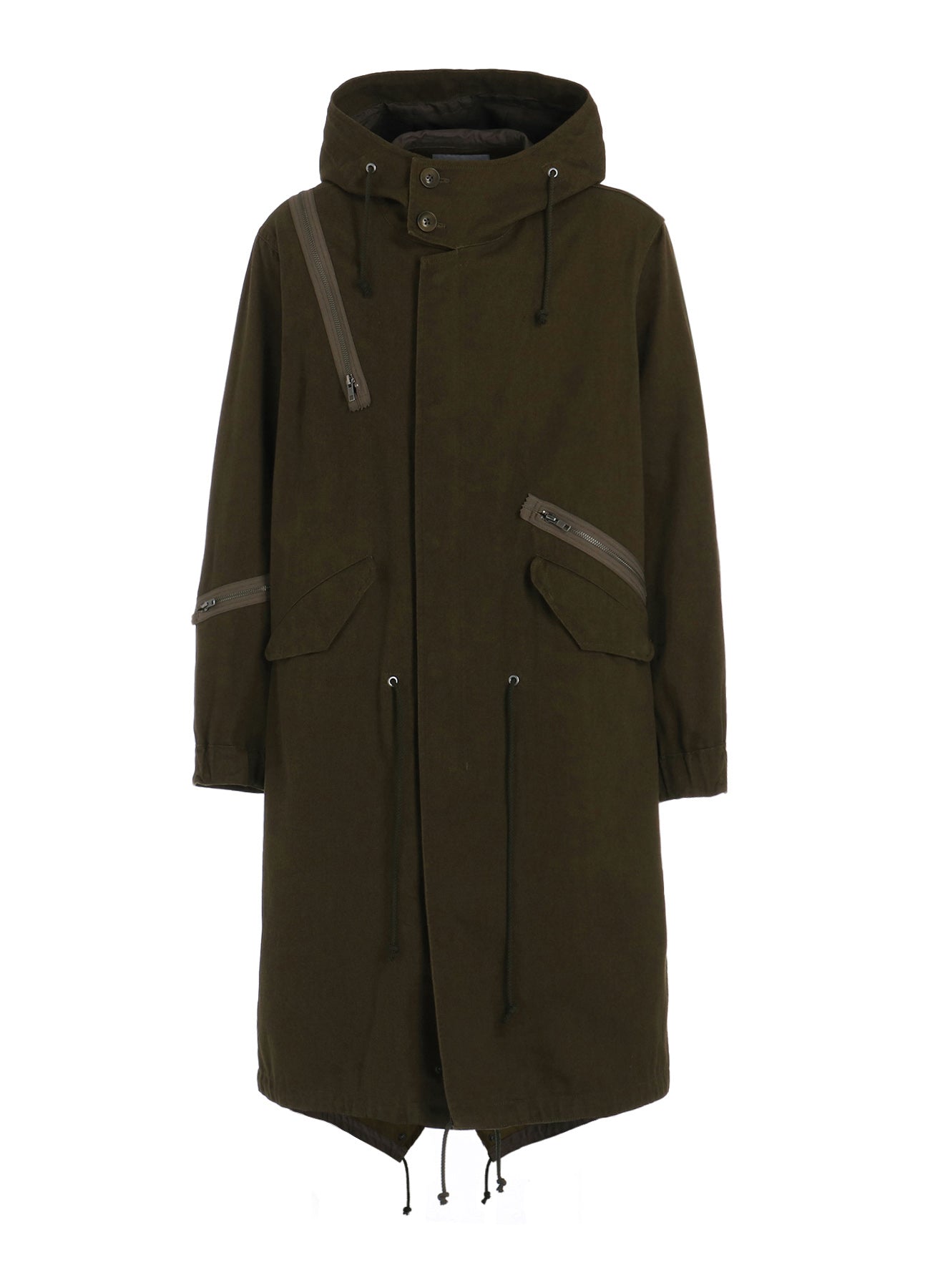 COTTON DRILL ZIPPER MODS COAT – THE SHOP YOHJI YAMAMOTO