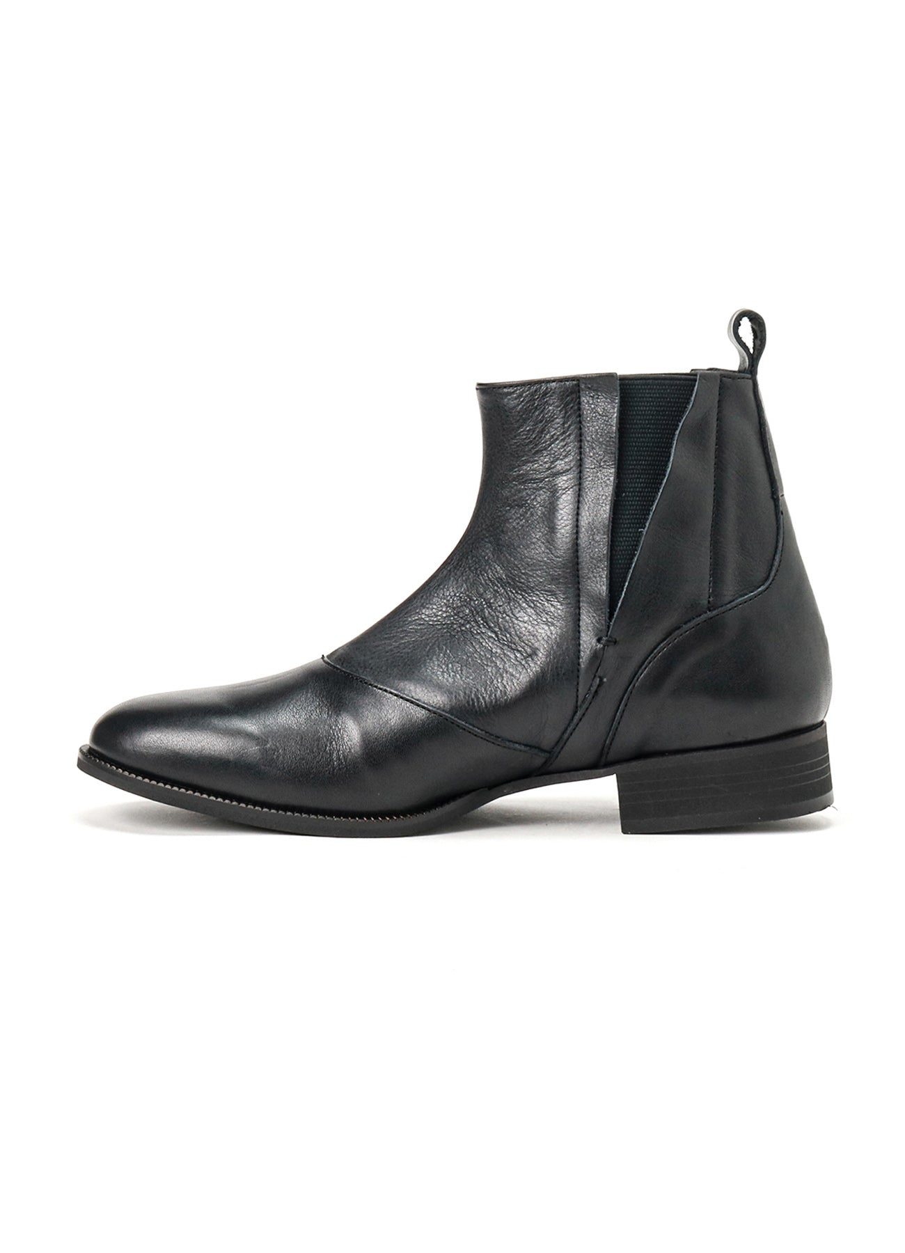 SEMI-GLOSS LEATHER SIDE GORE SHORT BOOTS – THE SHOP YOHJI YAMAMOTO