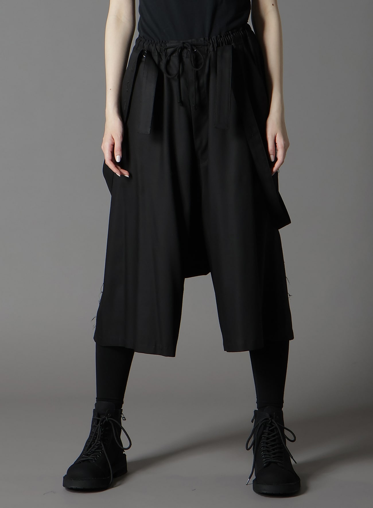 TR VIYELLA SUSPENDER PANTS(FREE SIZE Black): Ground Y｜THE SHOP