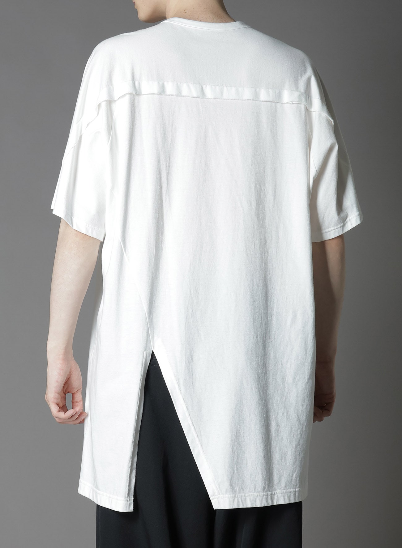 COTTON JERSEY FRONT RAGLAN SLIT T-SHIRT SHORT SLEEVES(FREE SIZE