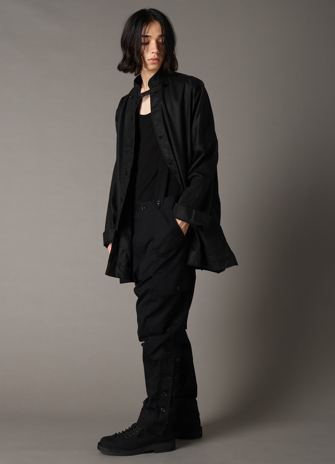 Ground Y×EDWIN 9oz BLACK TWILL CHINA JACKET(FREE SIZE Black