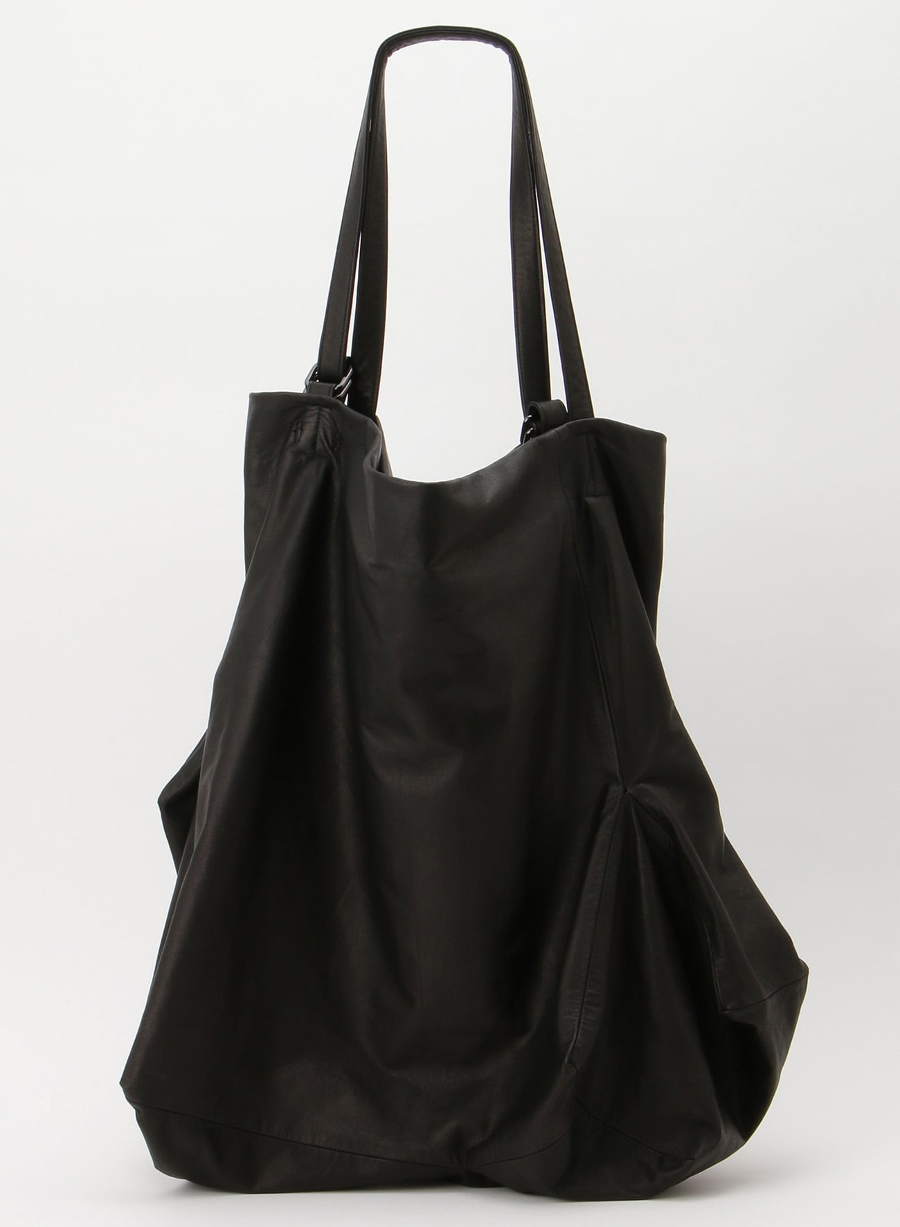 Unevenness tote(Leather)(FREE SIZE Black): discord Yohji Yamamoto