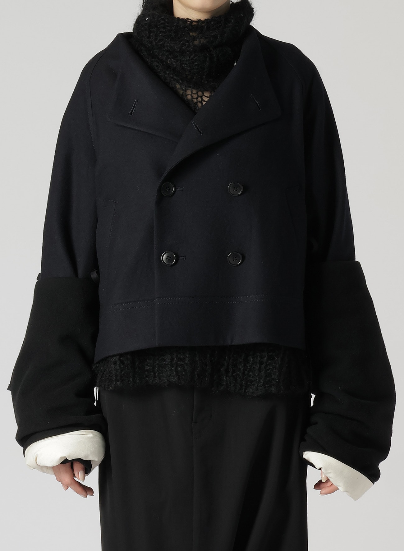 SAXONY R-SHORT PEA COAT(S Navy): Vintage｜Special Price｜THE SHOP