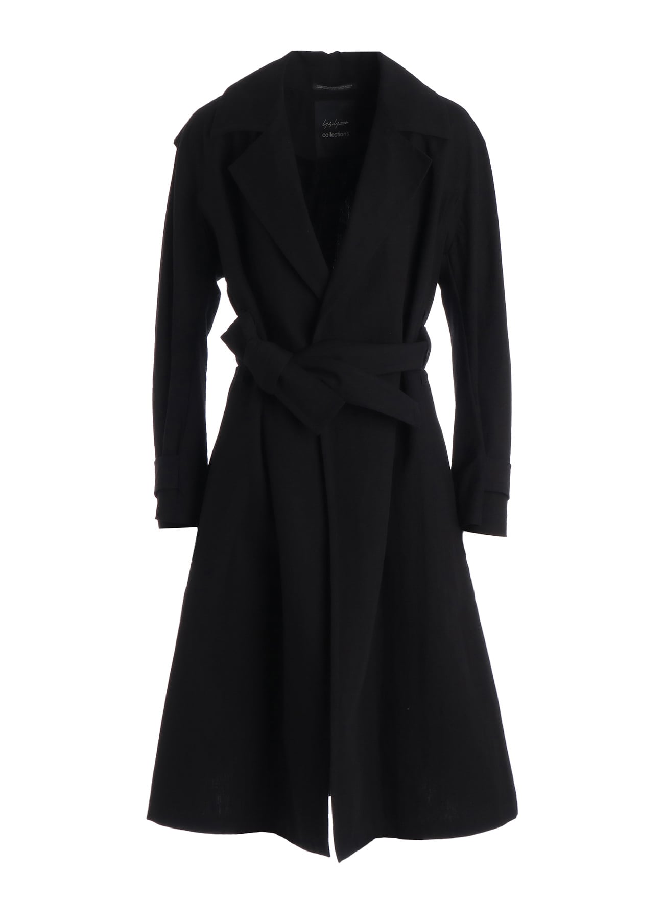 C/Li POPLIN WRAP TRENCH COAT(XS Black): Yohji Yamamoto｜THE SHOP