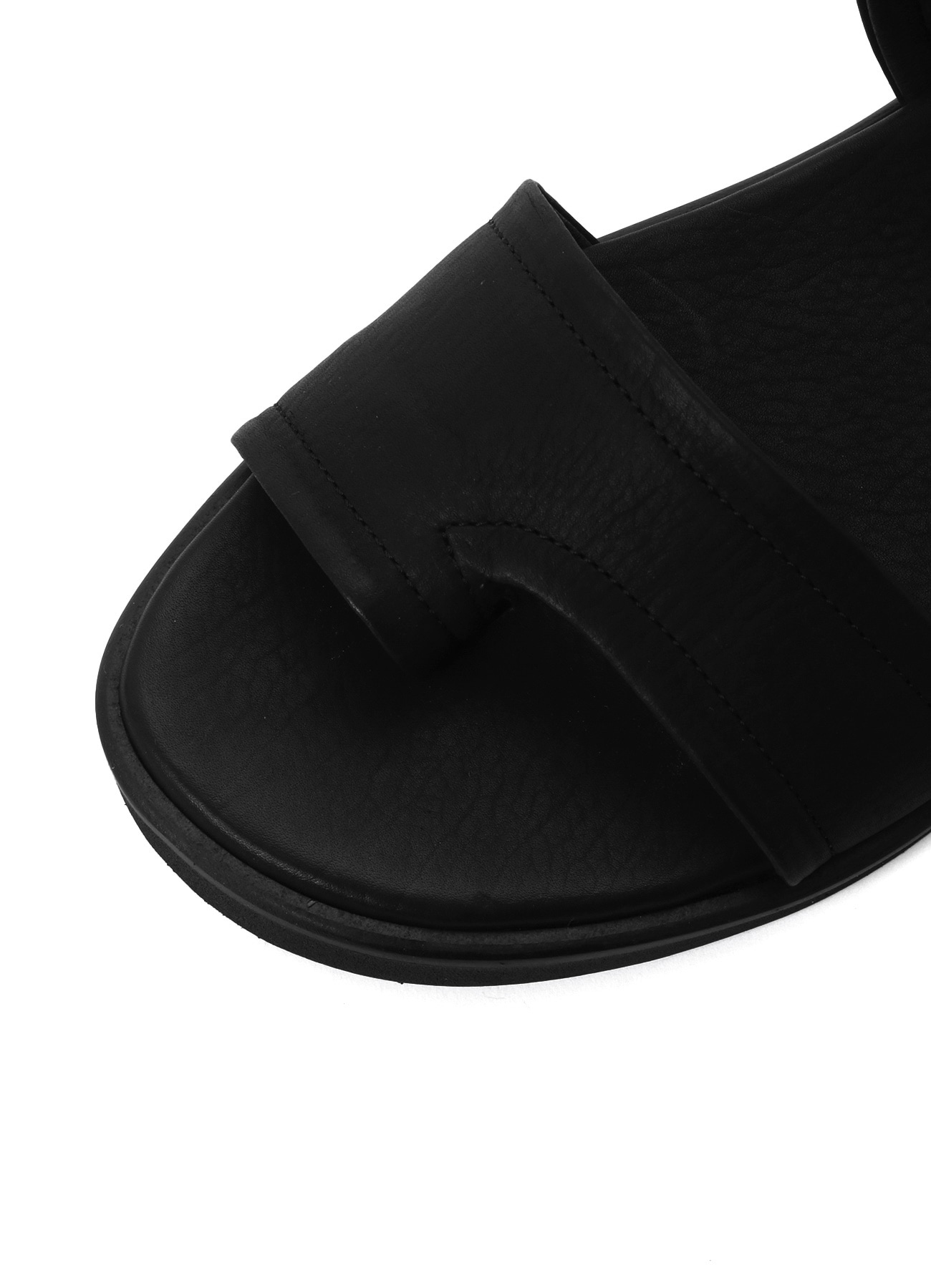 MATT OIL CALF BACK STRAP SANDALS(24.5 Black): Yohji Yamamoto｜THE