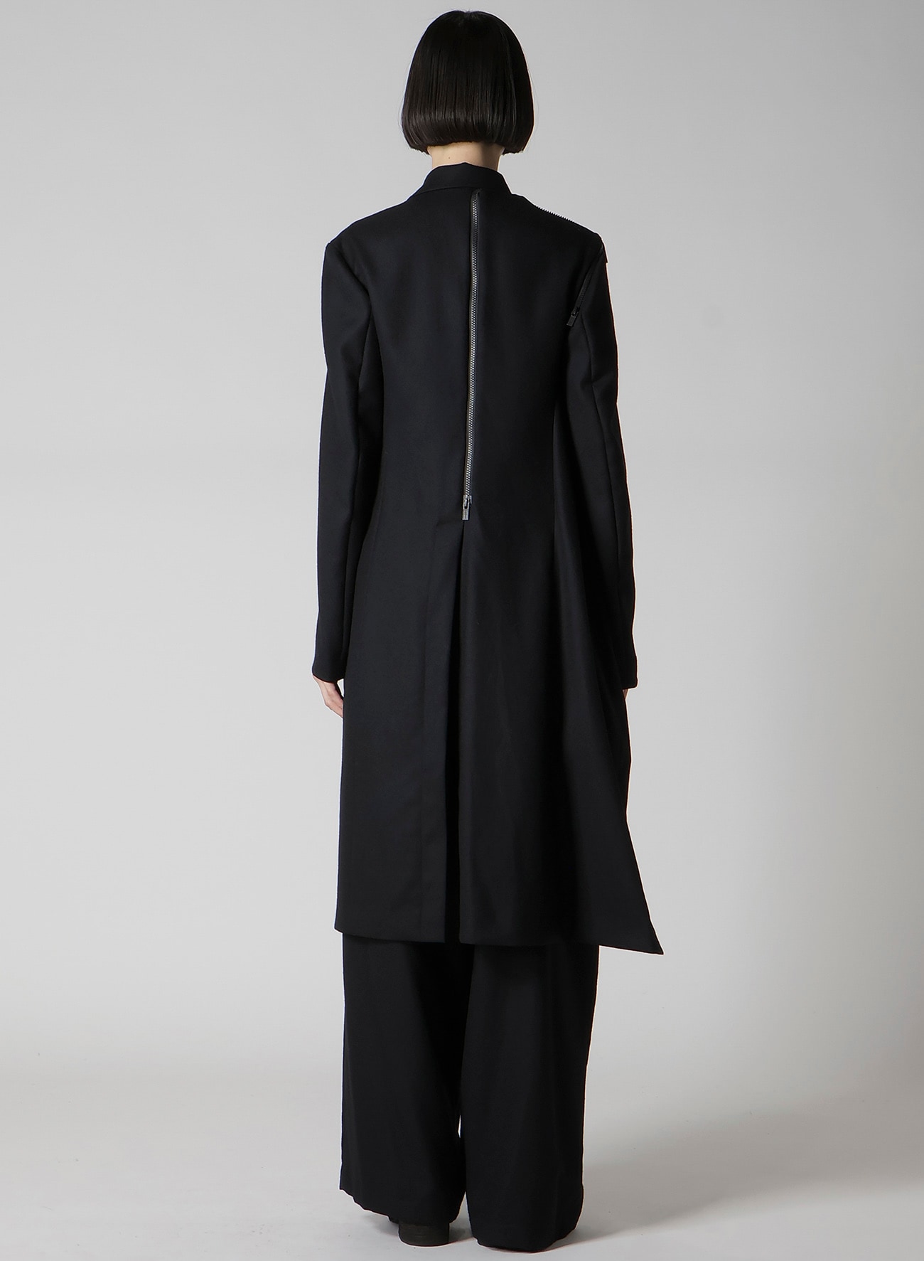 W/SAXONY ZIP DETAIL JACKET(XS Black): Soldes｜THE SHOP YOHJI YAMAMOTO
