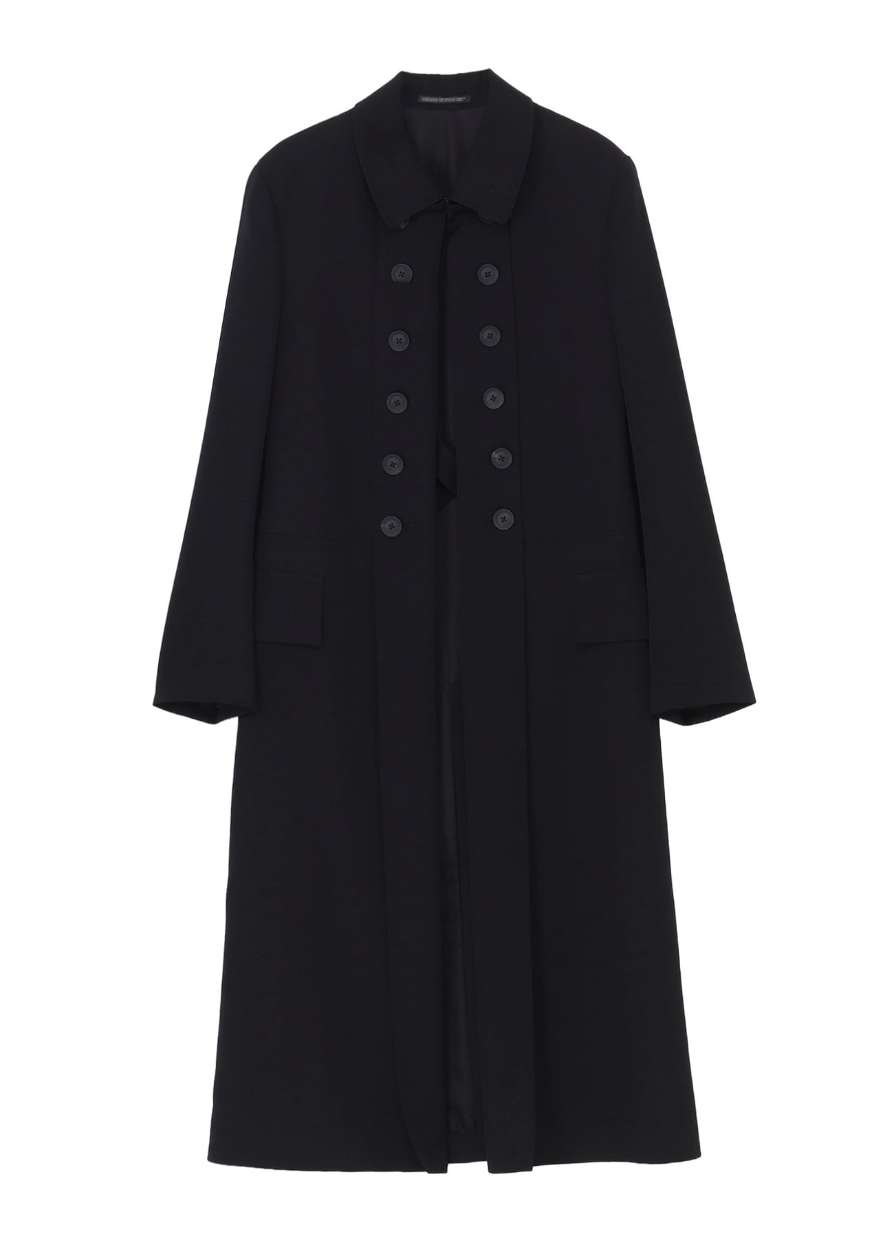 WOOL GABARDINE NAPOLEON LONG JACKET(S Black): Yohji Yamamoto POUR