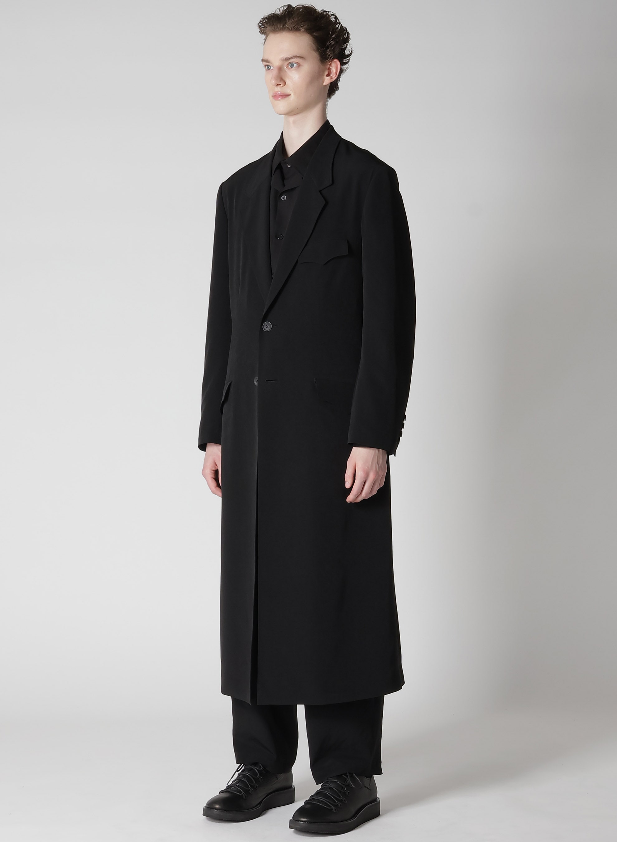 TA TUXEDO BACK FLARE LONG JACKET(S BLACK): Soldes｜THE SHOP YOHJI
