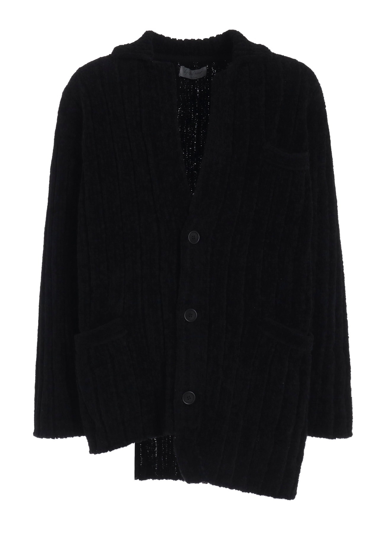 3G4 RIB 3BUTTON DRIVERS KNIT CARDIGAN(FREE SIZE Black): Soldes