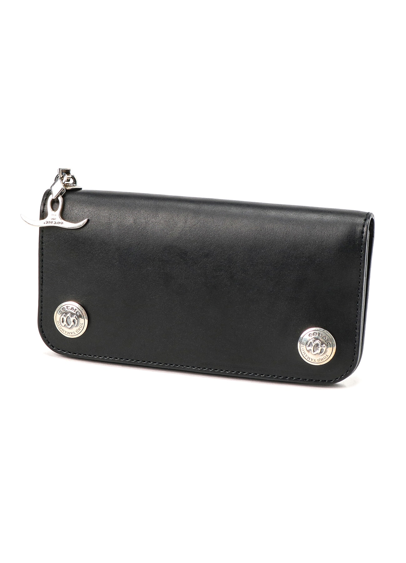 GOTHIC COW LEATHER WALLET(FREE SIZE BLACK): GOTHIC YOHJI YAMAMOTO