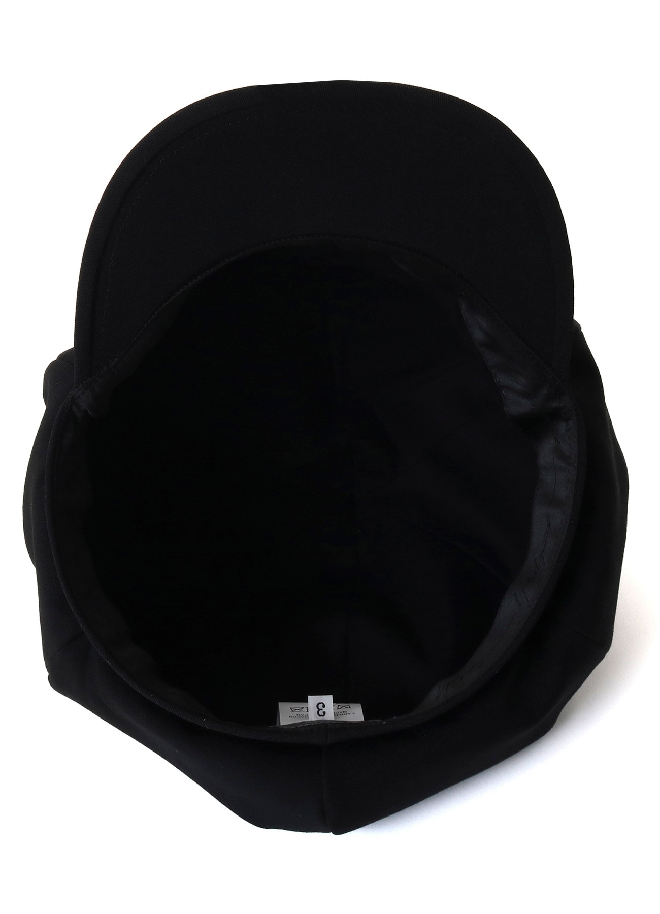 WOOL GABARDINE TUCK CASQUETTE(M Black): Yohji Yamamoto POUR HOMME