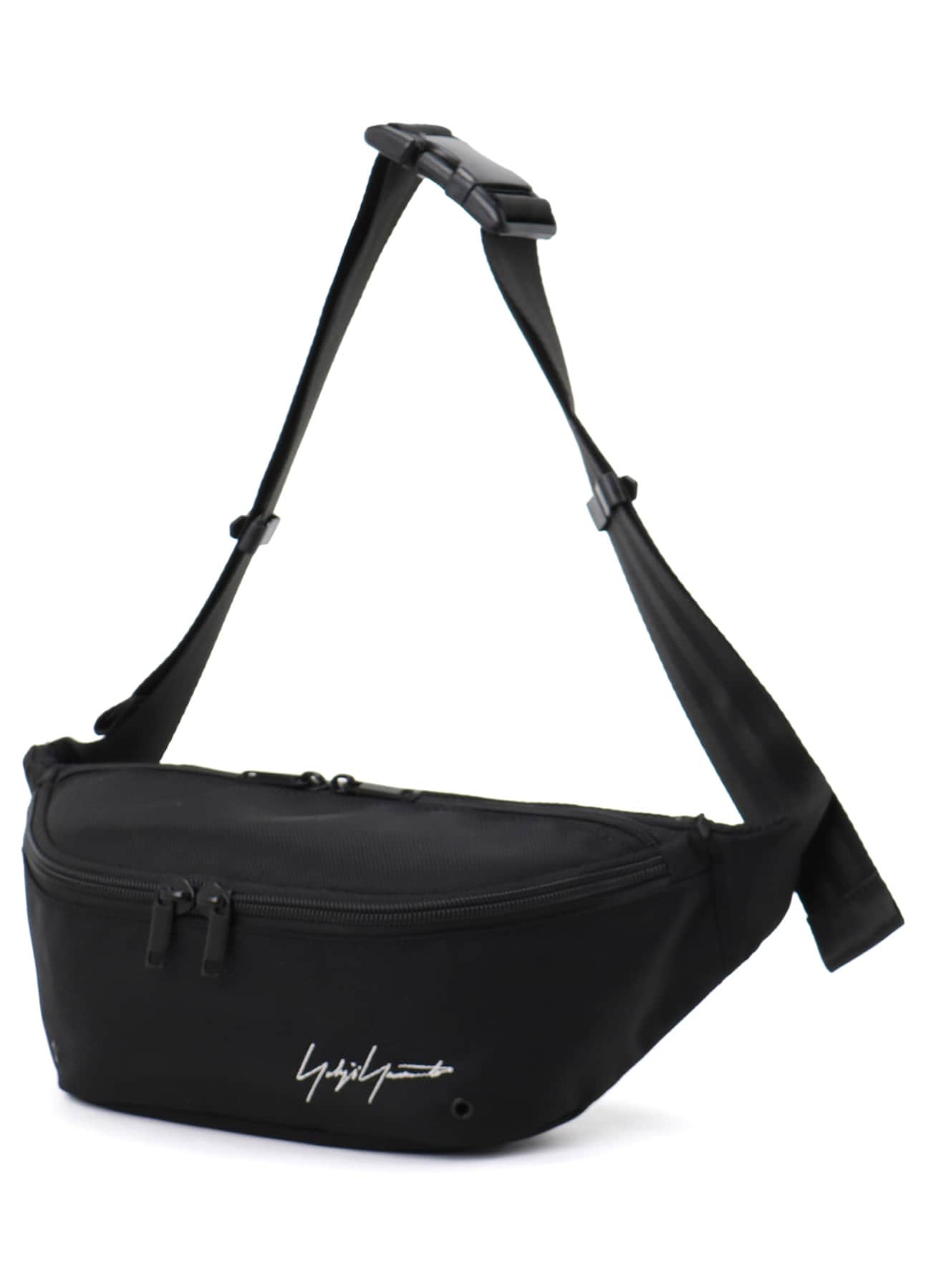 YY SIGNATURE NYLON WAIST BAG(FREE SIZE Black): Yohji Yamamoto POUR