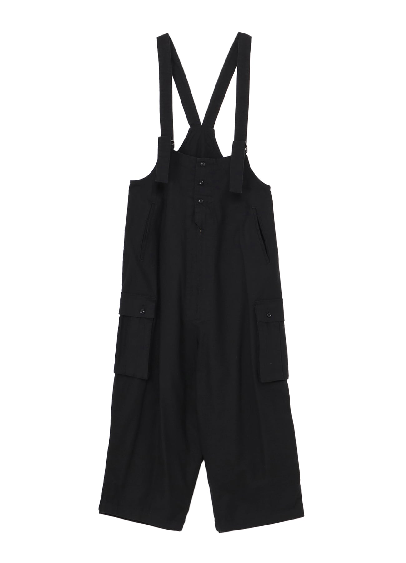 BLACK SCANDAL HERRINGBONE WORK OVERALLS(XS Black): Yohji Yamamoto
