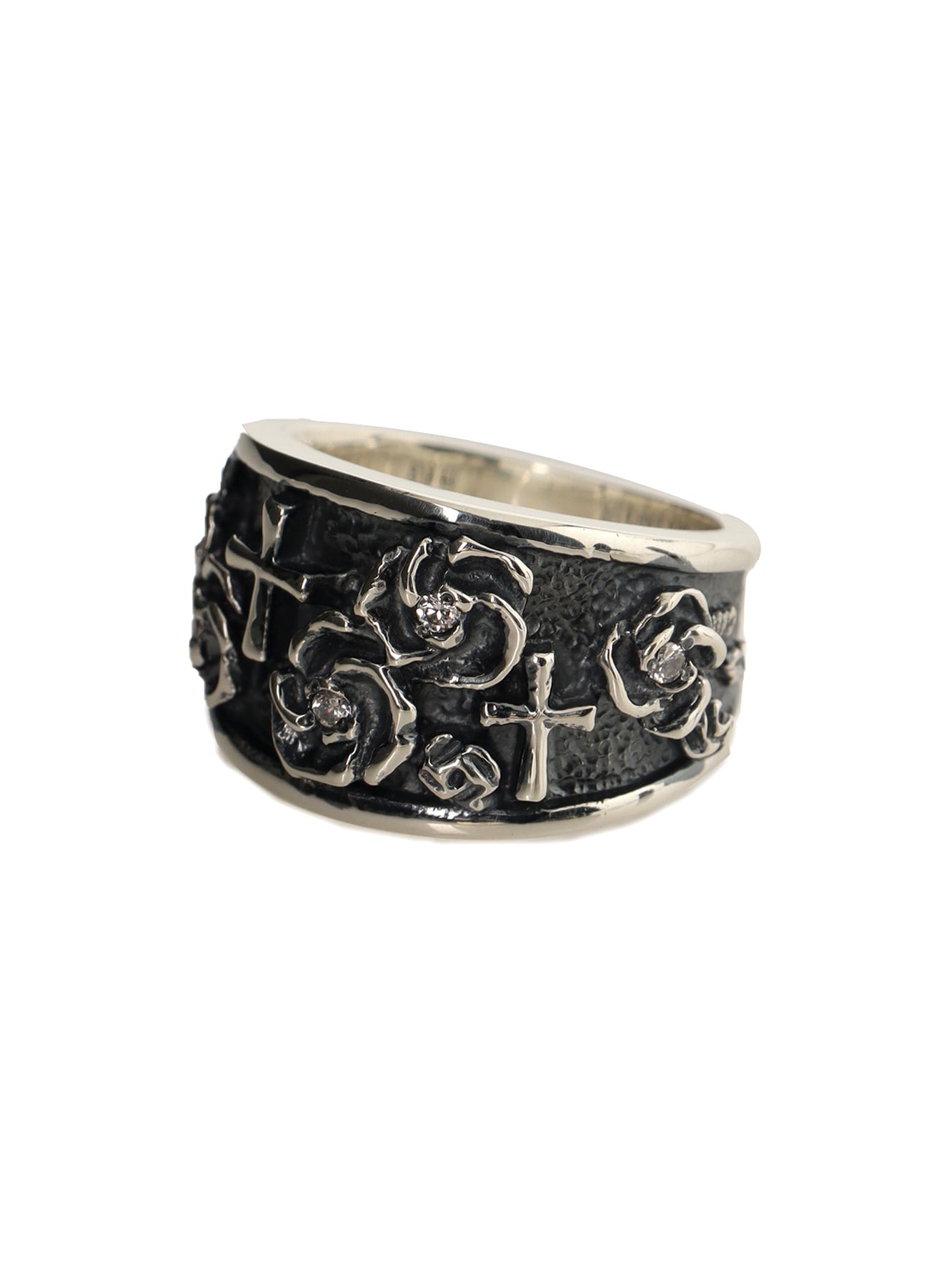 SILVER950/CZ ROSE RING(11号 Silver): GOTHIC YOHJI YAMAMOTO｜THE