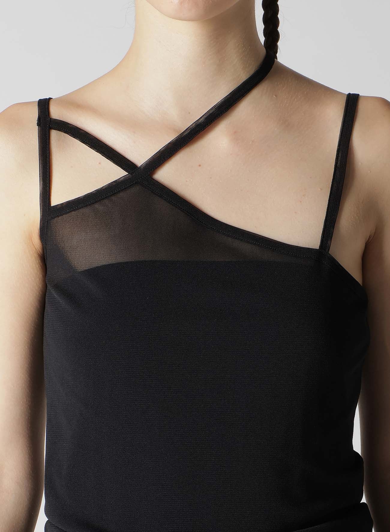 TULLE STRING DETAIL CAMISOLE(S Black): LIMI feu｜THE SHOP YOHJI