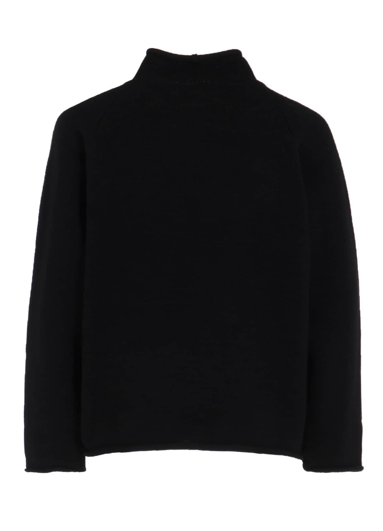 Y's for men × MASSES】WOOL SINGLE STITCH MOCK NECK PULLOVER(FREE