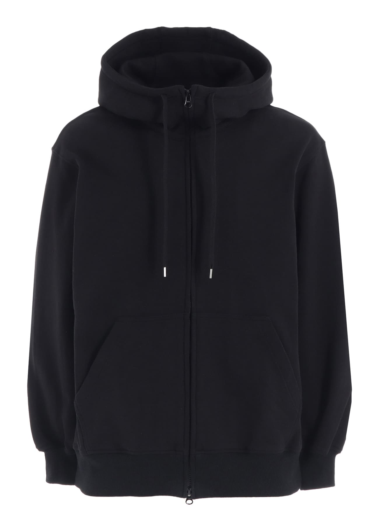 FRENCH TERRY FLOWER EMBROIDERY ZIP-UP HOODIE(S Black): S'YTE｜THE
