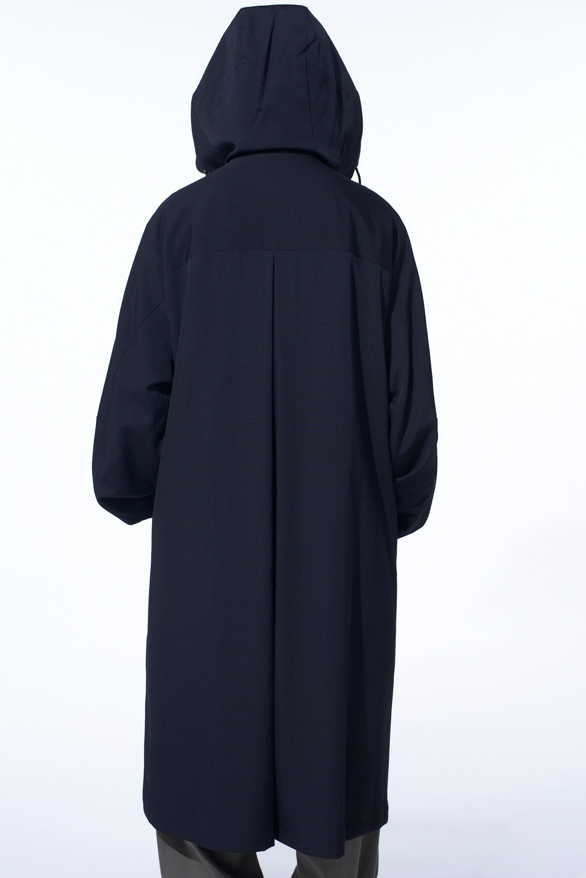 WASHER WOOL GABARDINE MILITARY COAT(S Black): S'YTE｜THE SHOP