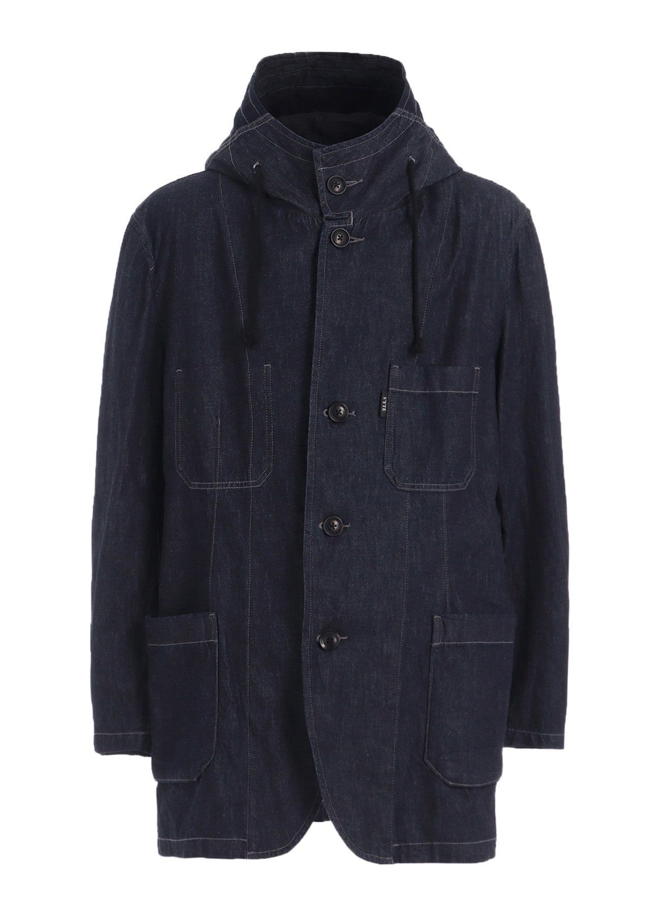 7oz TWO-TONE DENIM HOODED JACKET(M Indigo): S'YTE｜THE SHOP YOHJI