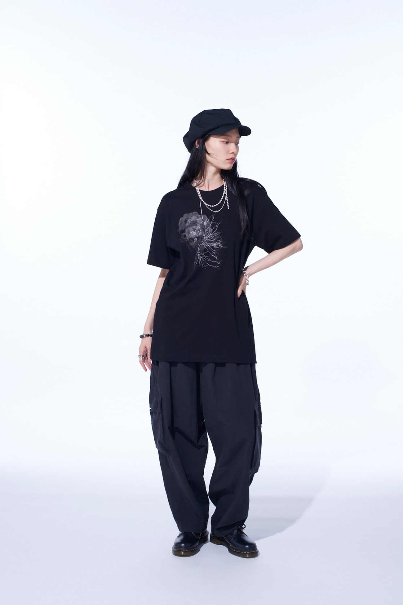 GRAPHIC T-SHIRT -SCULPTURE-(S Black): S'YTE｜THE SHOP YOHJI YAMAMOTO