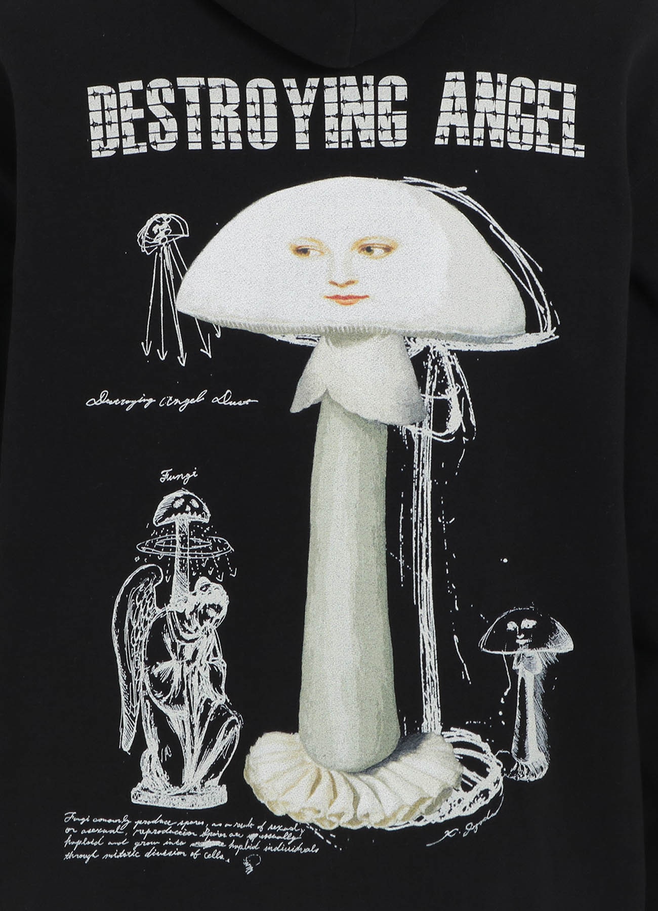 S'YTE x KOICHI IYODA ARTWORK PRINTED HOODIE -Destroying Angel-(S