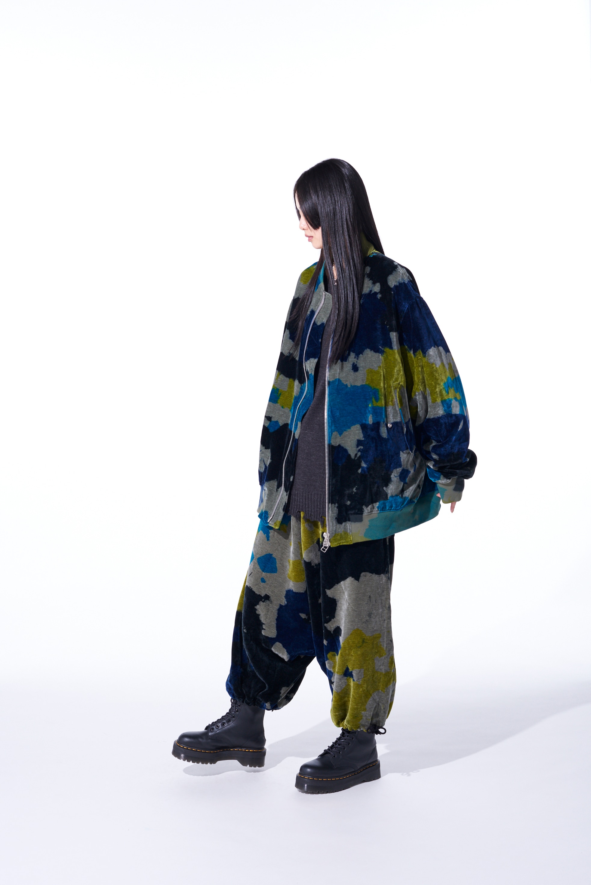 TIE-DYE VELVET BIG MA-1(M Gray): S'YTE｜THE SHOP YOHJI YAMAMOTO